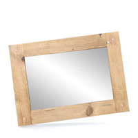 Dřevěný rám s kolíčky 30x45 cm + zrcadlo, NATURAL-FRAME